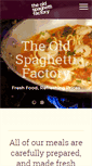 Mobile Screenshot of oldspaghettifactory.ca